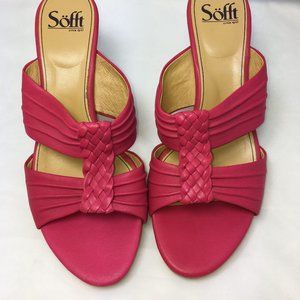 NEAR NEW | SOFFT PINK HEELED SANDALS